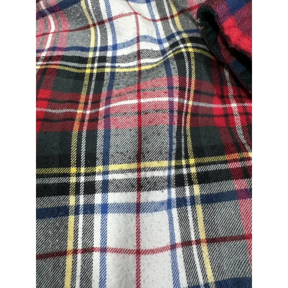 Ralph Lauren Baby Button Up 12 Months Red Blue Plaid Pony Performance Flannel
